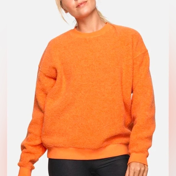 Outdoor Voices Tops - Outdoor Voices Orange Megafleece Crewneck